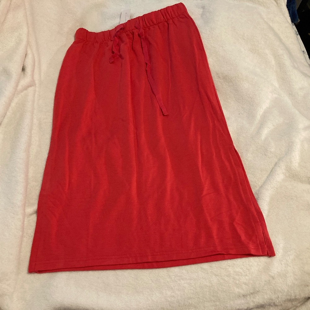 Loft - Hot pink Midi Skirt with drawstring - M